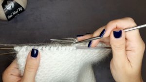 МК "Вафельная шапка". Узор "мелкие соты". Норка.