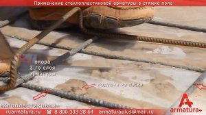 Применение стеклопластиковой арматуры в стяжке пола