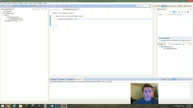 Java: Basic Math Computations [TUTORIAL] in Eclipse (Windows 8) смотреть онлайн