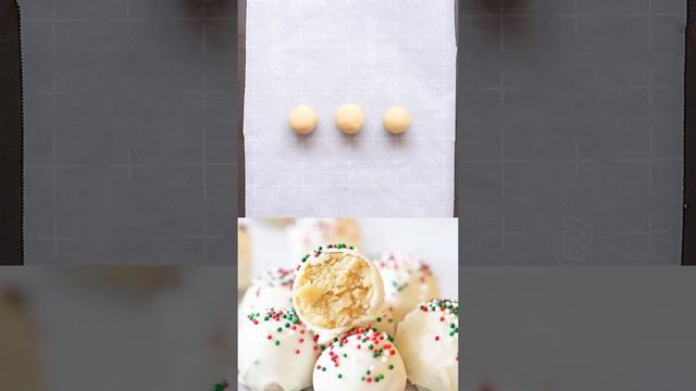 Трюфели с сахарным печеньем Рождественские десерты. Sugar Cookie Truffles Christmas desserts