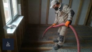 Утепление Эковатой пола каркасного дома