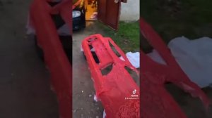 Покраска бампера через тюль?