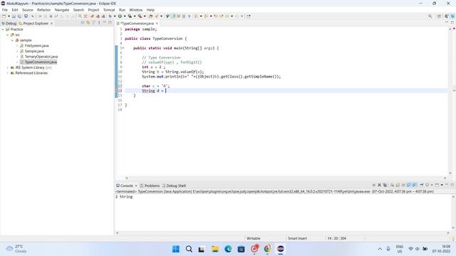 Java Type Conversion смотреть онлайн