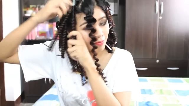 Спиральная завивка Straw Curls Method 5 No heat Spiral Curls Plus an Update