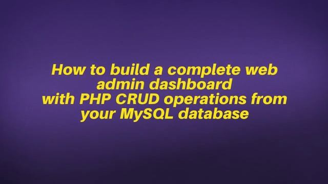 Learn about crud php, go to phpcrudgenerator com смотреть онлайн