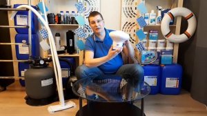 Дозатор химии в воду каркасного бассейна - плавающий биопоплавок для хлора