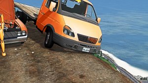Автомобили против скалистых дорог - реалистичный симулятор аварии Бименджи Драйв игры на пк. BeamNG