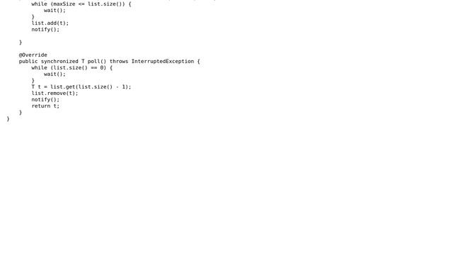 Code Review: Concurrent blocking stack смотреть онлайн