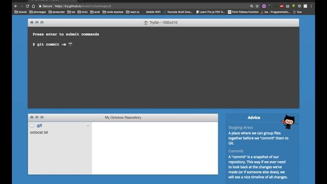 Git Commit | commits the staged snapshot to the project history | Code Incubator | Git Command