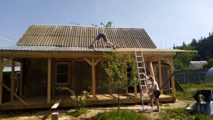 Строим открытую веранду. Часть 2. Собираем крышу.