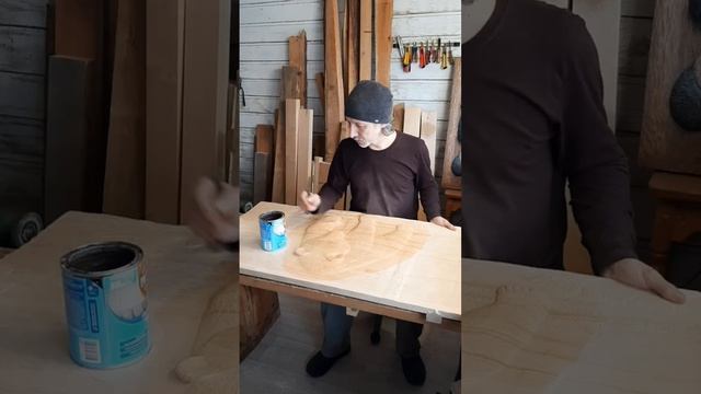 Медведь Хозяин тайги Резное панно своими руками Резьба по дереву Wood carving #shorts