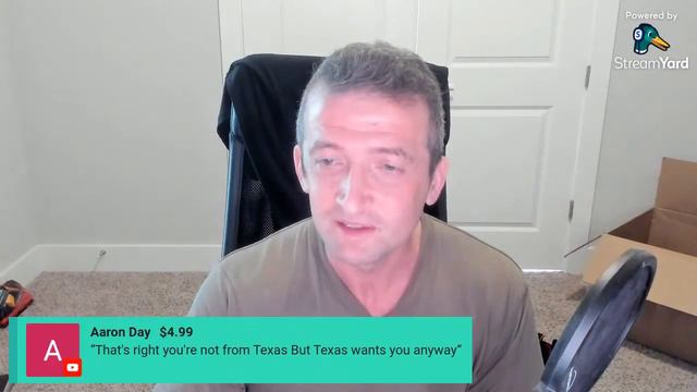 As a Texan livestream