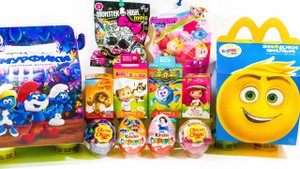 12 Киндер Сюрпризов ПРИНЦЕССЫ ДИСНЕЯ Смешарики МОНСТЕР ХАЙ МИНИС Маша и Медведь ЭМОДЖИ Фиксики