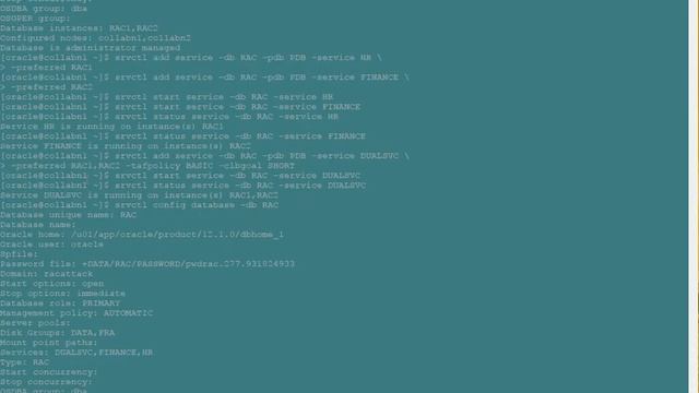 Managing Services in 12c RAC