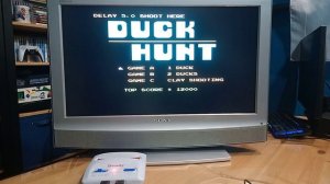 Как играть в Duck 🦆 Hunt на LCD TV #dendy #8bit #retrogaming
