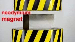 HYDRAULIC PRESS VS METALS AND NEODYMIUM MAGNET