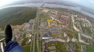 Полет на параплане над Череповцом 25 сентября 2015г.
