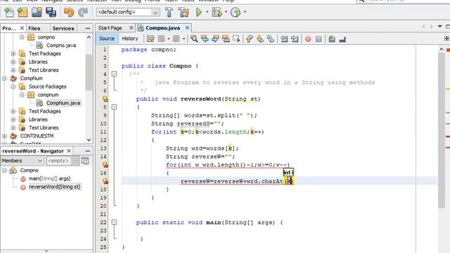 Java Program to reverse every word in a String смотреть онлайн