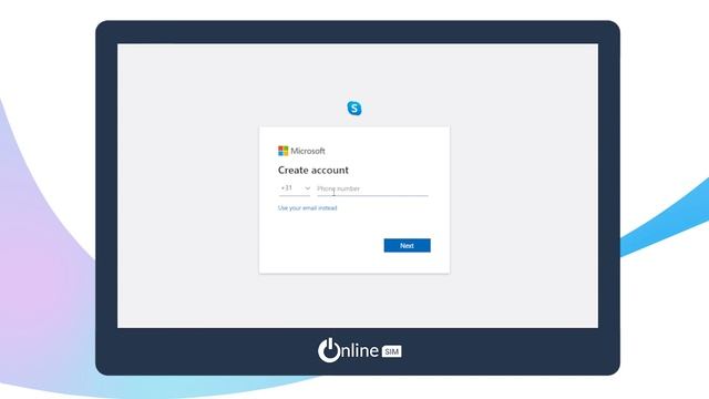 Как создать учетную запись Skype с виртуальным номером