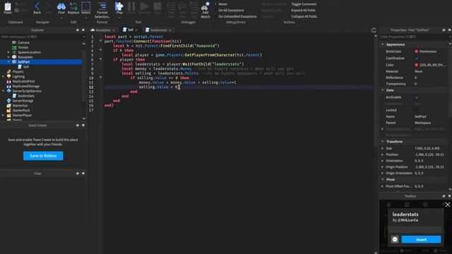 КАК сделать SELLZONE / Зону Продажи в Roblox Studio смотреть онлайн
