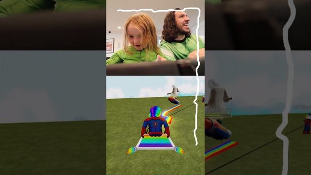 CRAZY ROBLOX GRANNY!! Niko & Dad use magic rainbow carpet to escape the evil grannies! #Shorts смотреть онлайн