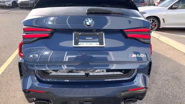 2022 BMW X3 M40i Redesign Phytonic Blue on Black Walkaround