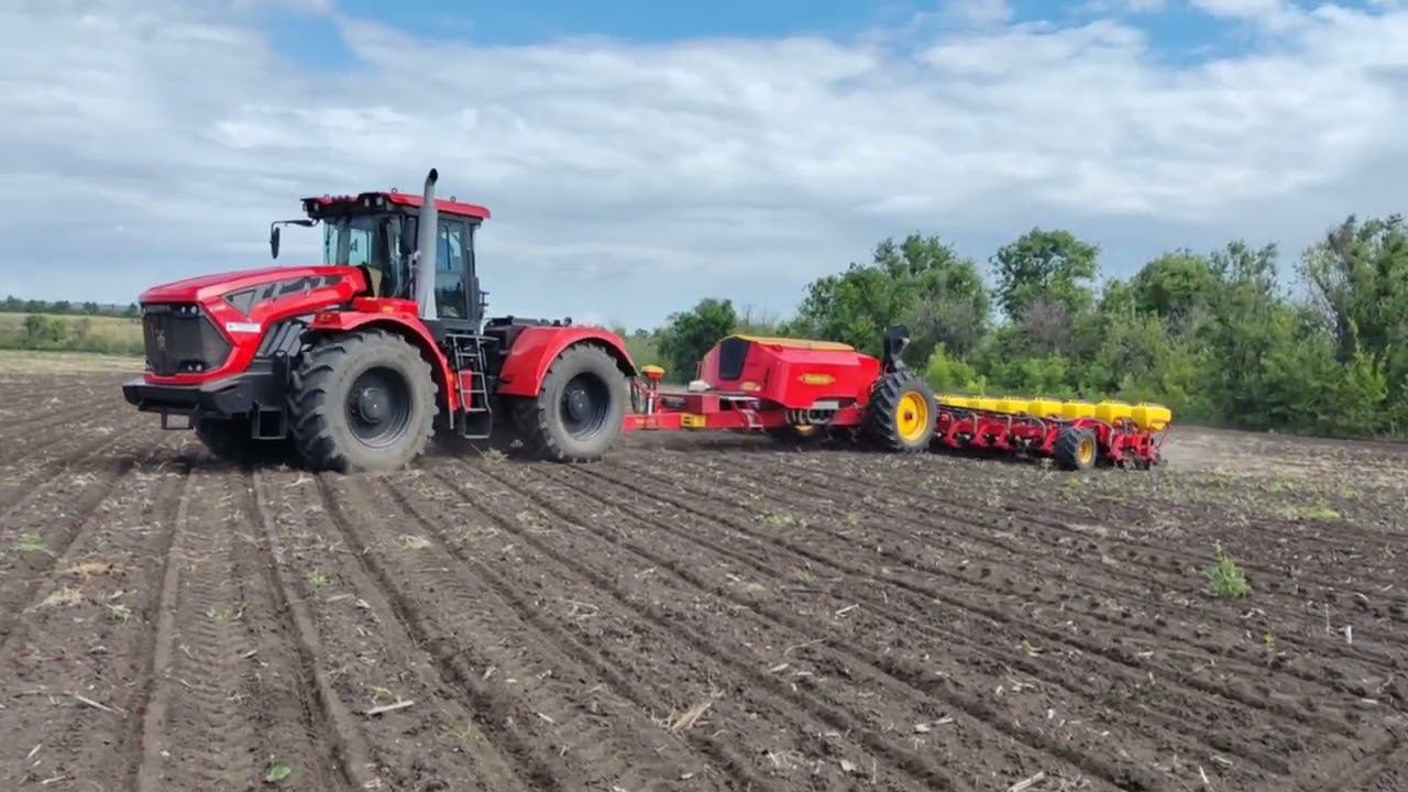 трактор Кировец и Vaderstad – управление орудием #кировец #россия #trimble