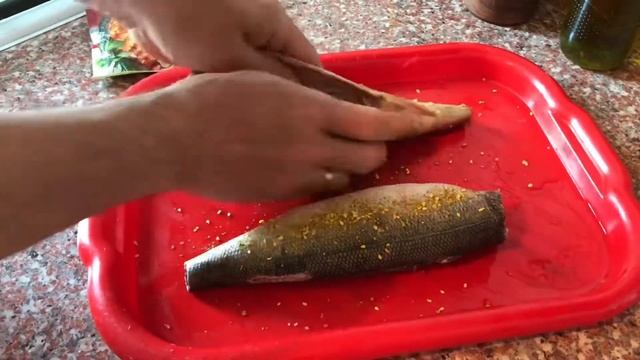 ЗАПЕЧЁННАЯ РЫБА НА КОСТРЕ
