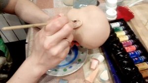 Как сделать куклу реборн! Урок 3. Наносим синеву.