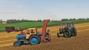 Farming Simulator 22 / Карта СВК Горбани / Уборка соломы, скирдование МТЗ-80, ЮМЗ-6Л/6АКЛ, Т-150К