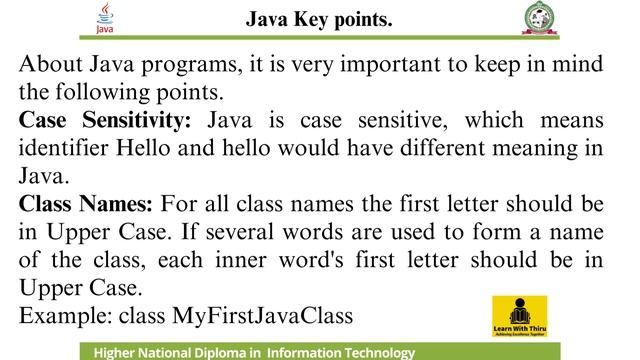 Java Programming Theory Lecturer 02 - Introduction to Java