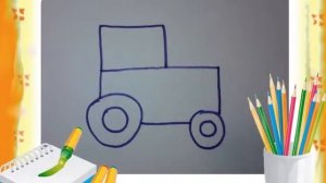 Как легко нарисовать трактор