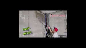Скоростная грунтовка стен компрессором!