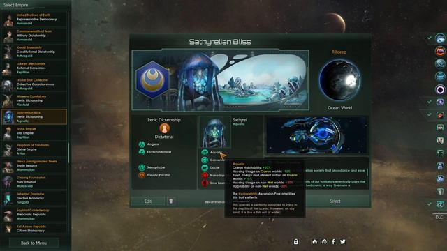 Highlight: Stellaris Aquatics species overview смотреть онлайн