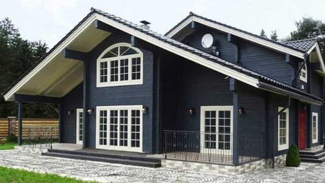 Сочетание цвета КРЫШИ И ФАСАДА в загородном доме смотреть онлайн