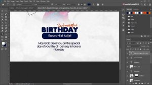 How to design a Birthday flyer in Photoshop (2021)