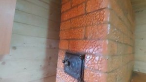 Подовая печь по проекту Игоря Подвысоцкого, после зимнего периода эксплуатации.
