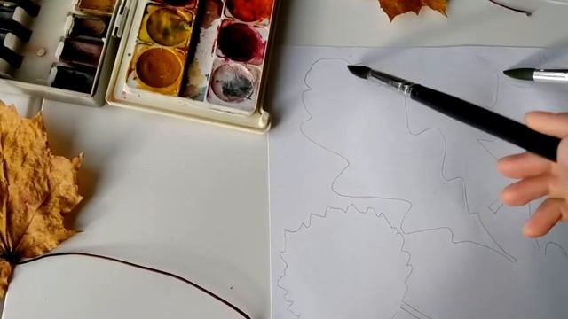 Рисуем акварелью осенние листья. DIY: И что еще можно сделать с осенними листьями смотреть онлайн