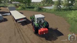 Farming Simulator 19 - Продаю ШЕРСТЬ и Уборка УРОЖАЯ  - Фермер на НИЧЕЙНОЙ ЗЕМЛЕ # 84