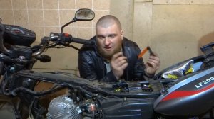 Регулировка клапанов на китайском мотоцикле.