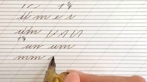 Бесплатный урок по каллиграфии острым пером в стиле Spencerian. Урок 3. Написание слова.