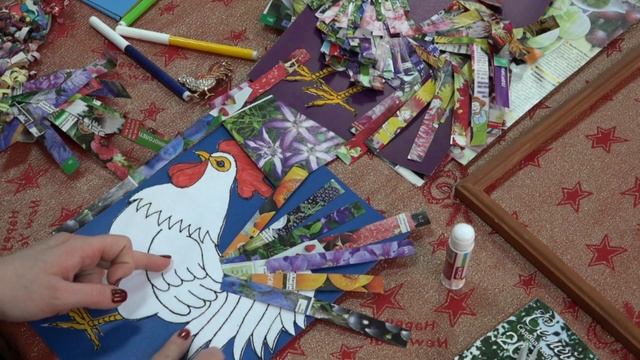 Первый творческий урок в онлайн-студии "Семейное рукоделие Толстых"