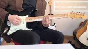 fender JAPAN (fujigen '93), fender MEXICO and fender JAPAN STSTD sound comparison