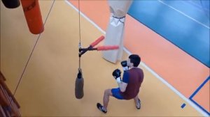 Мобильная вертушка для бокса + палки. Два в одном.
