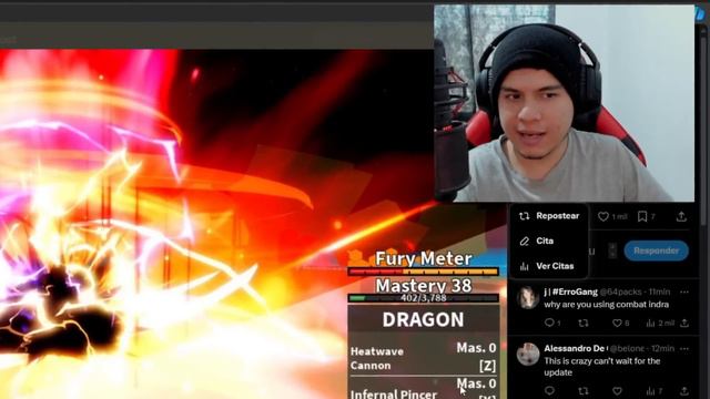 Rip Indra está Loco... Blox Fruits DRAGON UPDATE!! смотреть онлайн