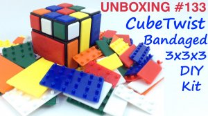 Unboxing №133 CubeTwist Bandaged 3x3x3 DIY Kit. Обзор
