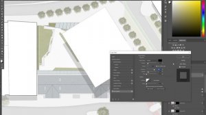 ASMR Architecture Site Plan Rendering in Photoshop