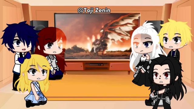 Fairy Tail React To Natsu Dragneel (+ Zeref Dragneel) смотреть онлайн