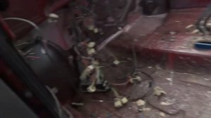 славута. снятие мотора. повреждения.