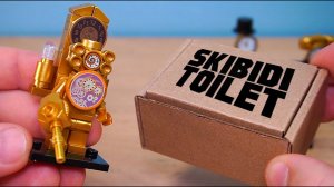 МИНИФИГУРКИ ЛЕГО SKIBIBDI TOLILET WATCH MAN GOLD НАШЕЛ ЗОЛОТОЙ ЧАСОВОЙ ТИТАН СКИБИДИ